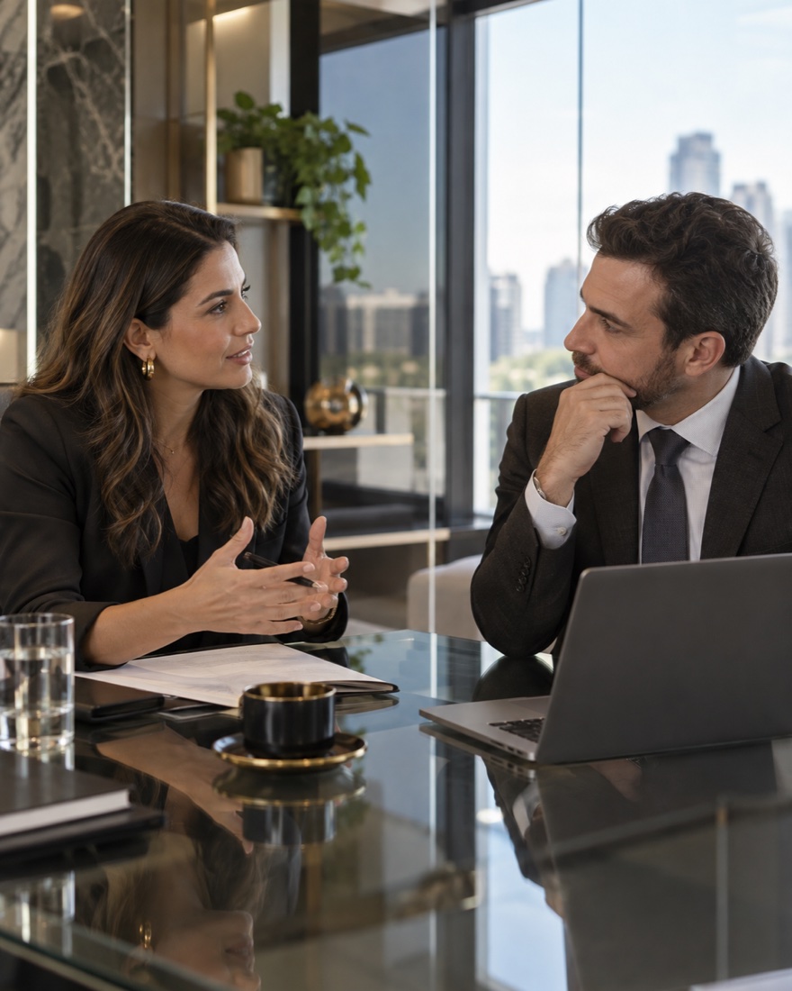 Reunião de análise empresarial
